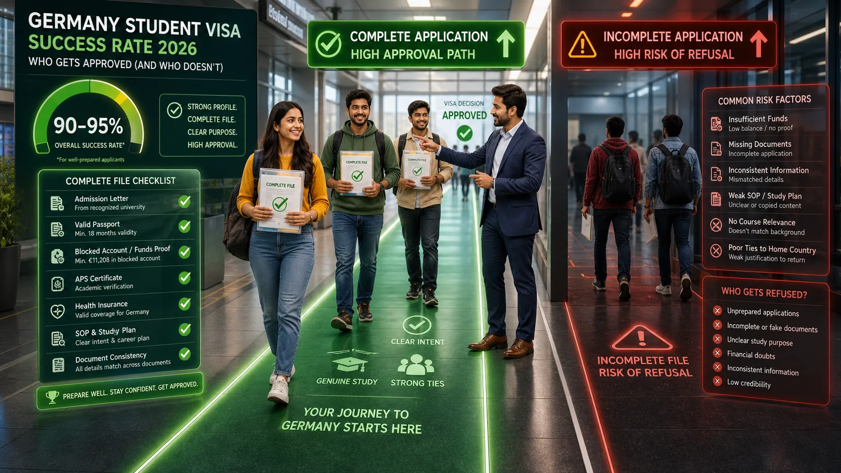 Germany Student Visa Success Rate 2026: Who Gets Approved (and Who Doesn't)