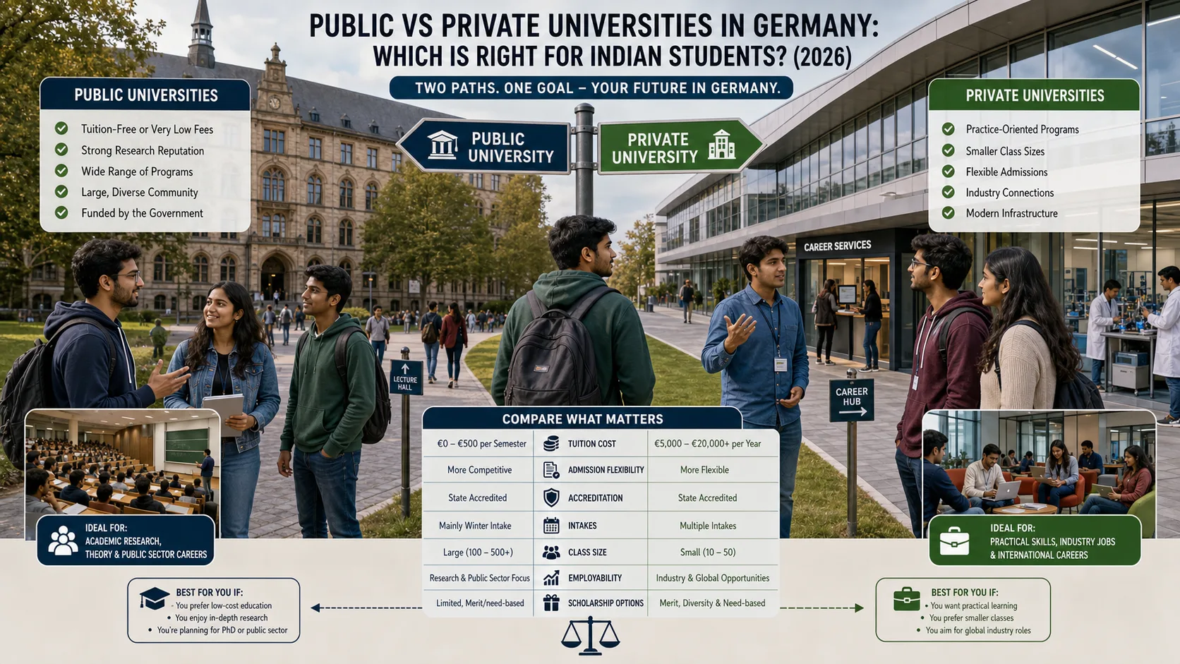 Public vs Private Universities in Germany: Which Is Right for Indian Students? (2026)