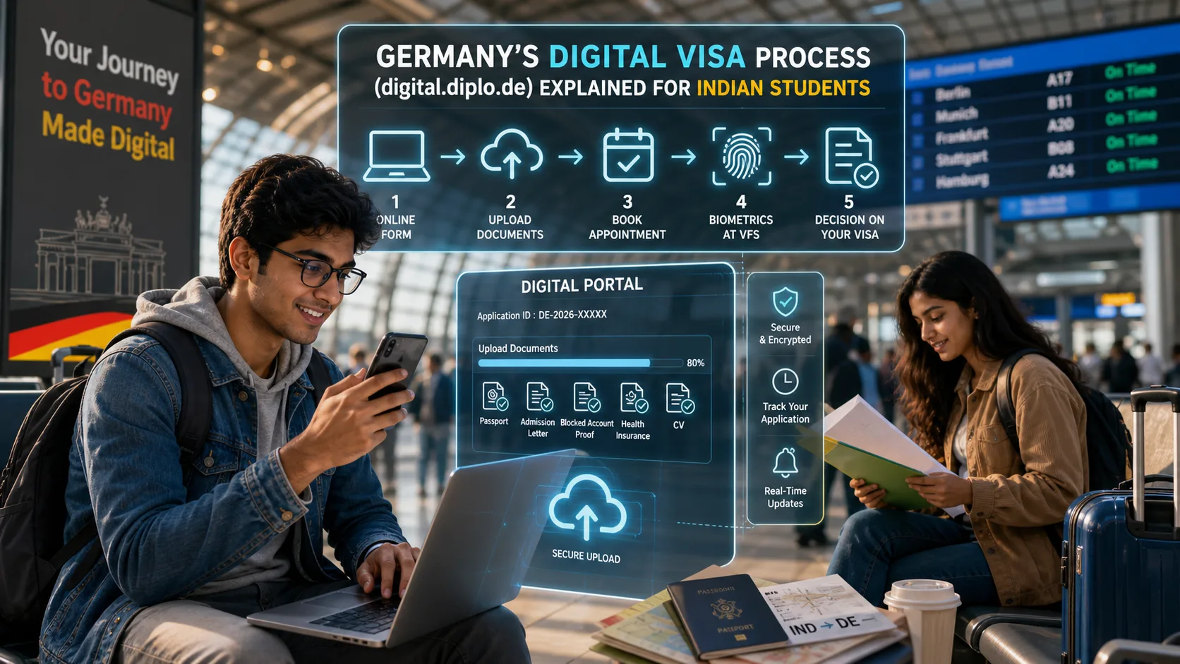 Germany's Digital Visa Process (digital.diplo.de) Explained for Indian Students
